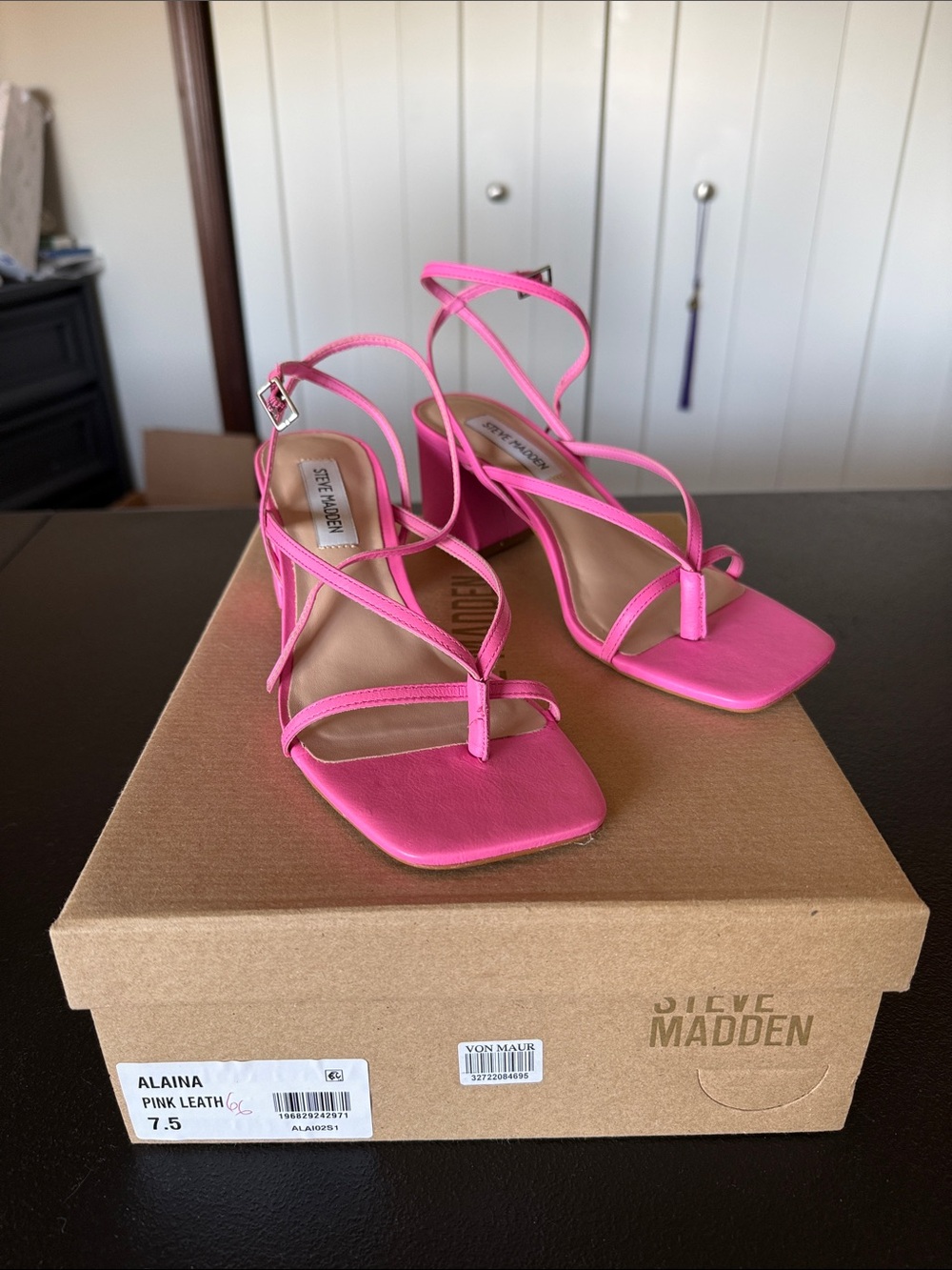 Steve Madden Alaina Strappy Sandal - Pink - Picture 2 of 7